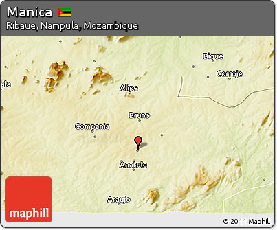 Physical 3D Map of Manica