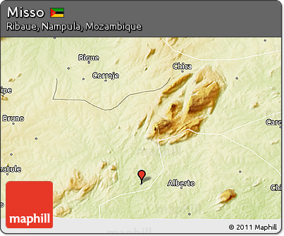 Physical 3D Map of Misso