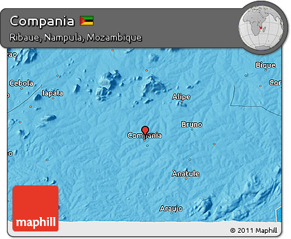 Political 3D Map of Compania