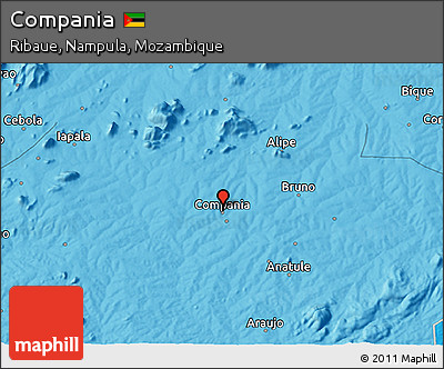 Political 3D Map of Compania