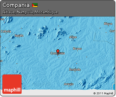 Political 3D Map of Compania