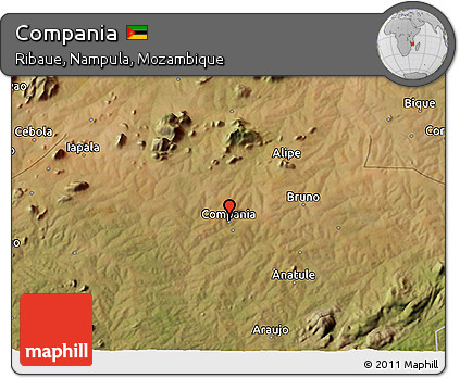 Satellite 3D Map of Compania