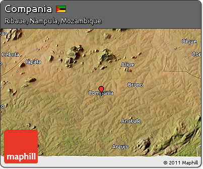 Satellite 3D Map of Compania