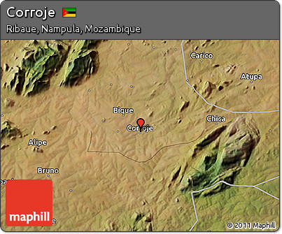 Satellite 3D Map of Corroje