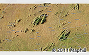 Satellite 3D Map of the area around 14° 56' 57" S, 38° 19' 30" E