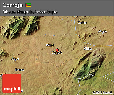 Satellite 3D Map of Corroje