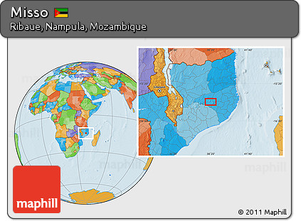 Political Location Map of Misso