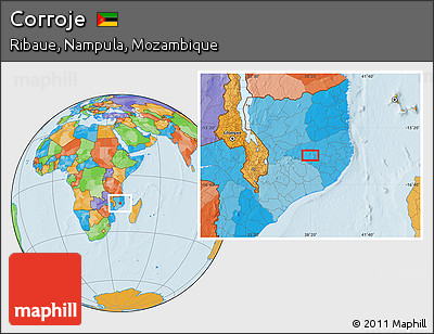 Political Location Map of Corroje