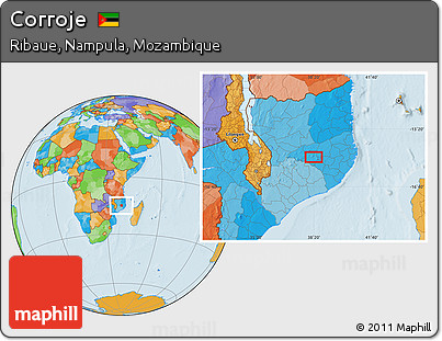 Political Location Map of Corroje