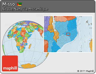 Political Location Map of Misso