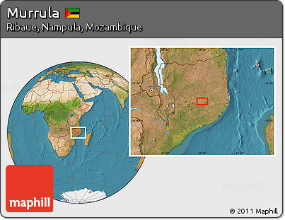 Satellite Location Map of Murrula