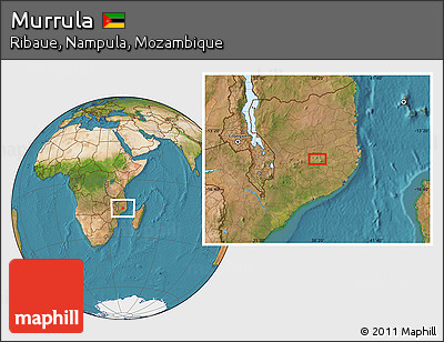 Satellite Location Map of Murrula