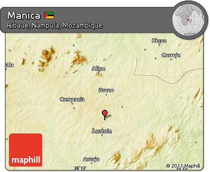 Physical Map of Manica