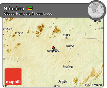 Physical Map of Némárra