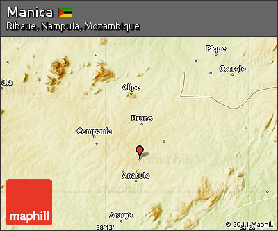 Physical Map of Manica
