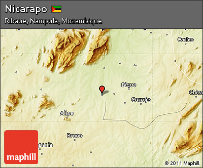 Physical Map of Nicarapo