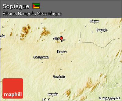 Physical Map of Sopiégue