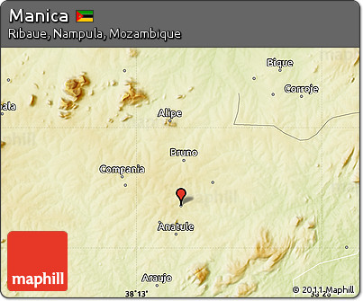 Physical Map of Manica