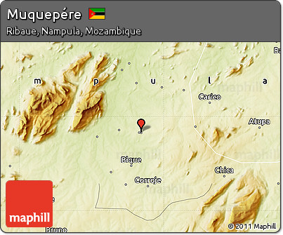 Physical Map of Muquepére