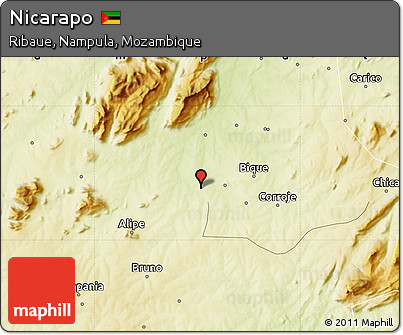 Physical Map of Nicarapo