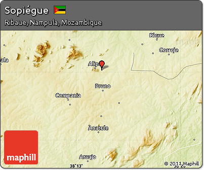 Physical Map of Sopiégue