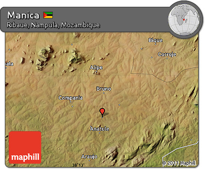 Satellite Map of Manica