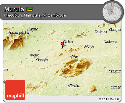 Physical Panoramic Map of Murula