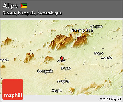 Physical Panoramic Map of Alipe