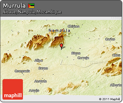 Physical Panoramic Map of Murrula