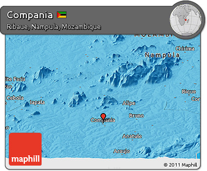 Political Panoramic Map of Compania