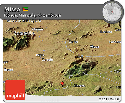 Satellite Panoramic Map of Misso