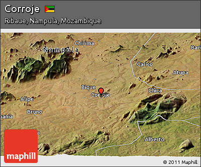 Satellite Panoramic Map of Corroje