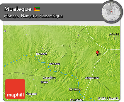 Physical 3D Map of Mualeque