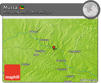 Physical 3D Map of Mussa