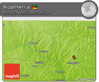 Physical 3D Map of Nipanhérria