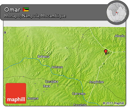 Physical 3D Map of Omar
