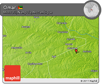Physical 3D Map of Omar