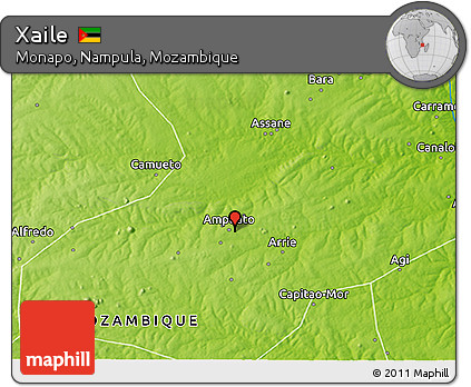 Physical 3D Map of Xaile