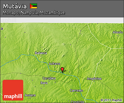 Physical 3D Map of Mutávia