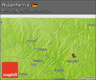 Physical 3D Map of Nipanhérria