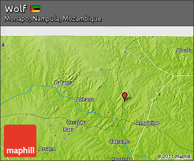 Physical 3D Map of Wolf