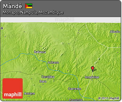 Physical 3D Map of Mândè