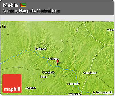Physical 3D Map of Metia