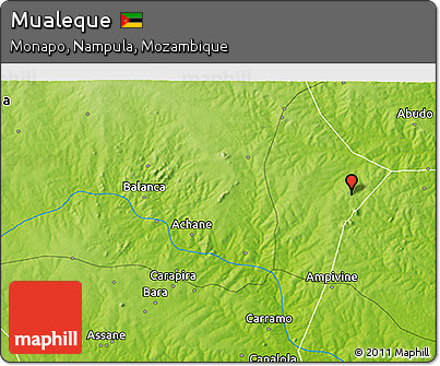 Physical 3D Map of Mualeque