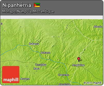 Physical 3D Map of Nipanhérria