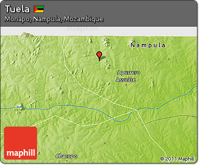 Physical 3D Map of Tuela