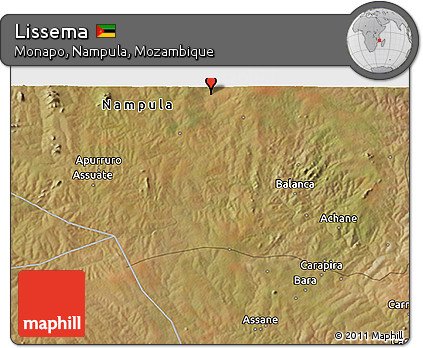 Satellite 3D Map of Lissema