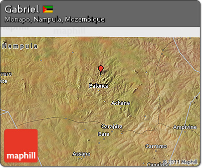 Satellite 3D Map of Gabriel