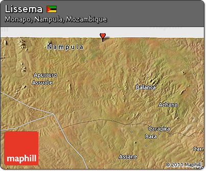 Satellite 3D Map of Lissema
