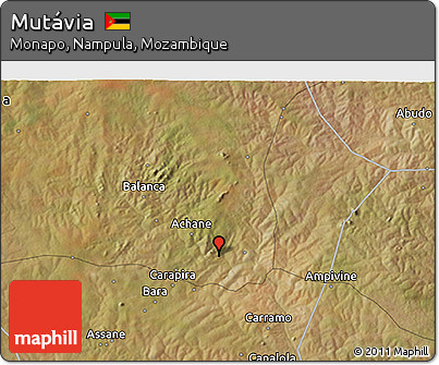 Satellite 3D Map of Mutávia